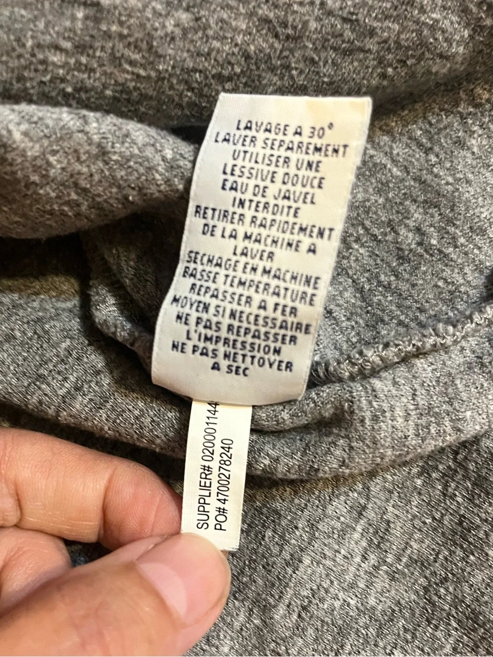 Polo Ralph Lauren Men’s Quarter Zip Pullover Grey Size XL